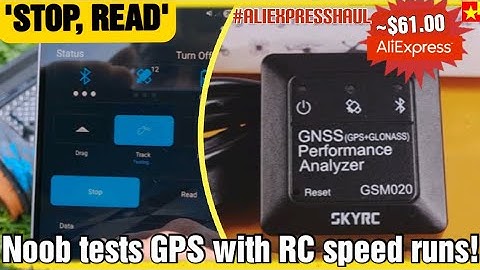 SkyRC GSM020 - GPS analyzer unboxing & test #aliexpresshaul #rcspeedrun 