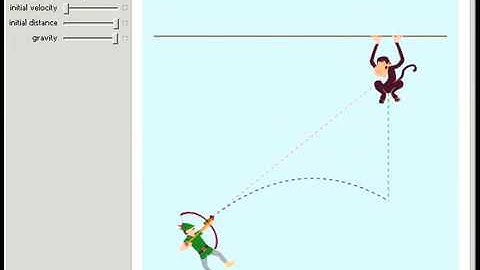 Parabolic Projectile Motion: Shooting a Harmless Tranquilizer Dart at a Falling Monkey