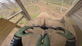 Lousã World Cup Track in rough conditions!//POV Run