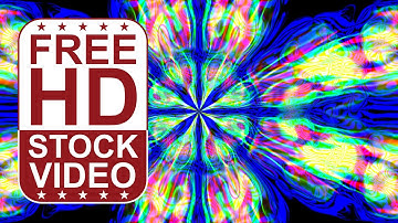 Free Stock Videos - abstract colorful kaleidoscope 2D animation