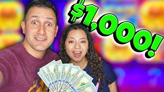 We spent $1,000 in the HIGH LIMIT ROOM at the casino!!!