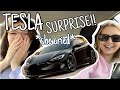 BUYING HER A TESLA!! SURPRISE!!