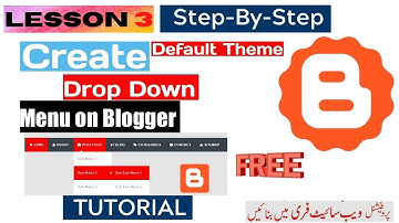 how to create drop down menu in blogger 2021 | how to edit menu bar in blogger | Learnum