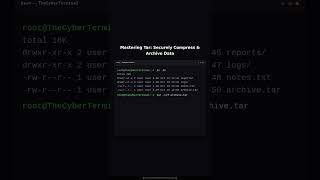 Tar: Compressing and Archiving Exfiltrated Data