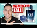 TOP 10 AQUATIC / OCEANIC FRAGRANCES FOR THE FALL AND WINTER! | LONG LASTING ACQUATIC FRESH PERFUMES!