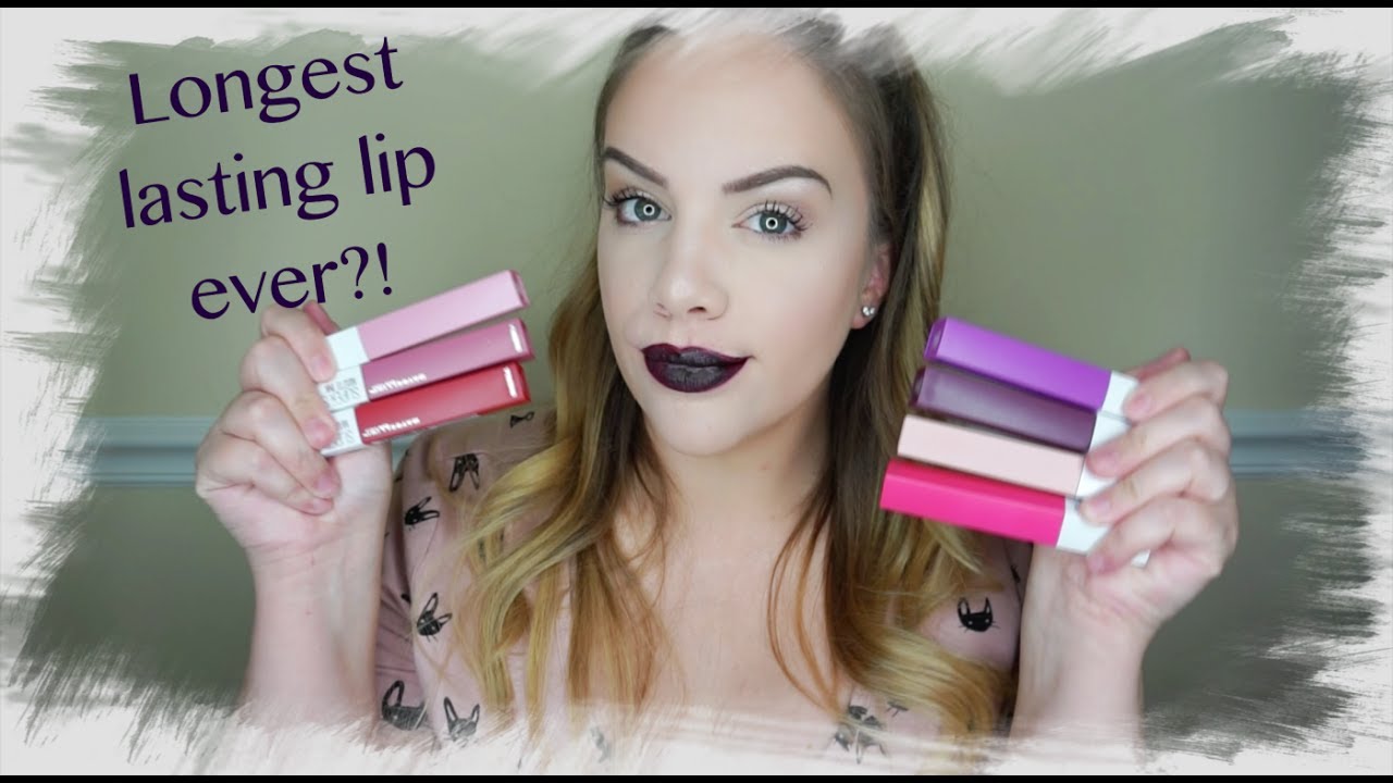 Maybelline Super Stay Matte Ink Liquid Lipstick Try On Review