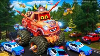 Download Lagu Giant Viking MONSTER TRUCK vs Police CARS! Epic Forest Chase | Who Will Win? MP3 Download Lagu Giant Viking MONSTER TRUCK vs Police CARS! Epic Forest Chase | Who Will Win? MP3