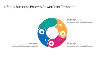 4 Steps Business Process PowerPoint Template | Process Templates | Kridha Graphics