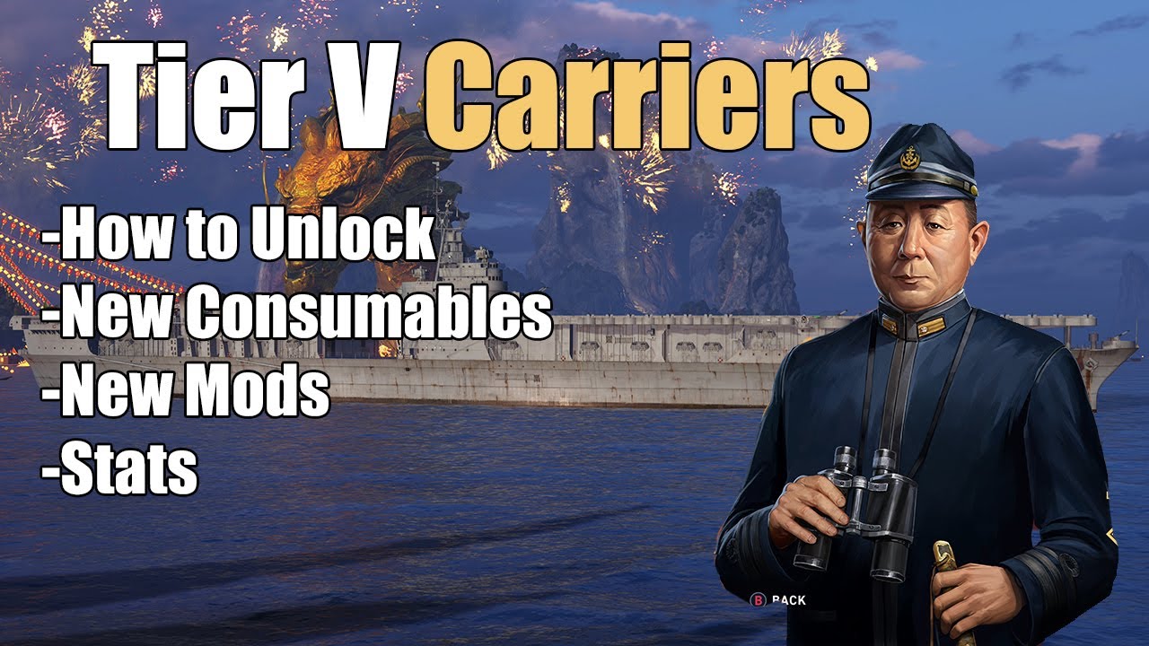 Tier V Carriers Are Here: Stats, Consumables, Impressions | World of Warships Legends | 4k |