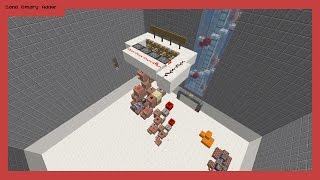 MINECRAFT - Sand Binary Adder
