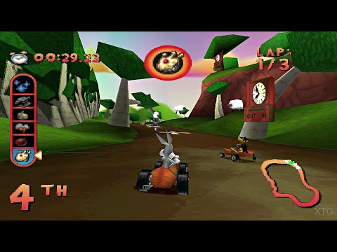 Looney Tunes Racing PS1 Gameplay HD (Beetle PSX HW)