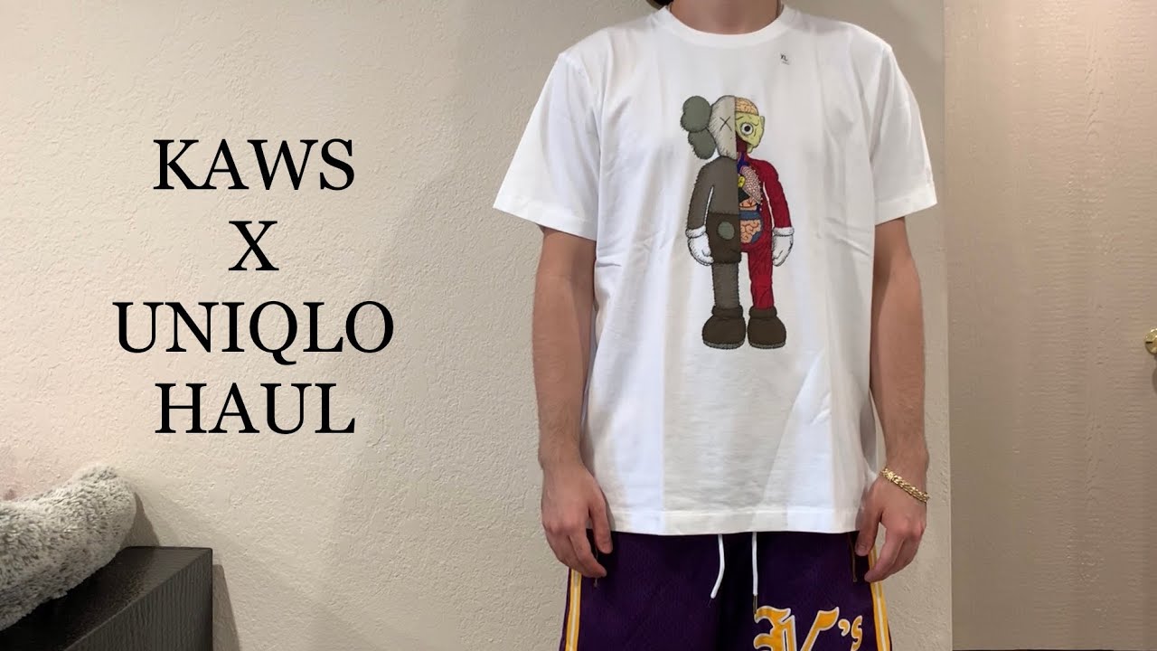 KAWS X UNIQLO Haul + Sizing Try On - UNIQLO sent my order TWICE! - YouTube