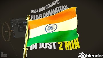 Animate a Flag in Blender in just 2 minutes | Blender Tutorials