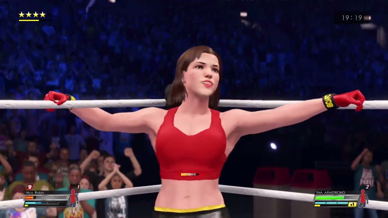 WWE 2K22 Nico Robin VS Tina Armstong Stinkface IW 2 (Nico Robin Gets Stinkface More)