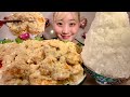 ASMR 巨大な海老マヨ Fried Shrimp in Mayonnaise Sause【日本語字幕】【咀嚼音/Mukbang/Eating Sounds】
