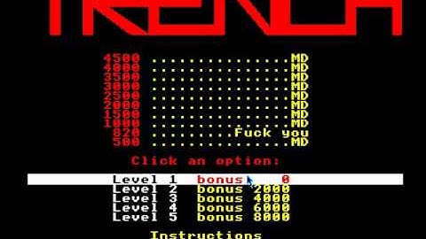 Trench (Acorn Archimedes game 1991)