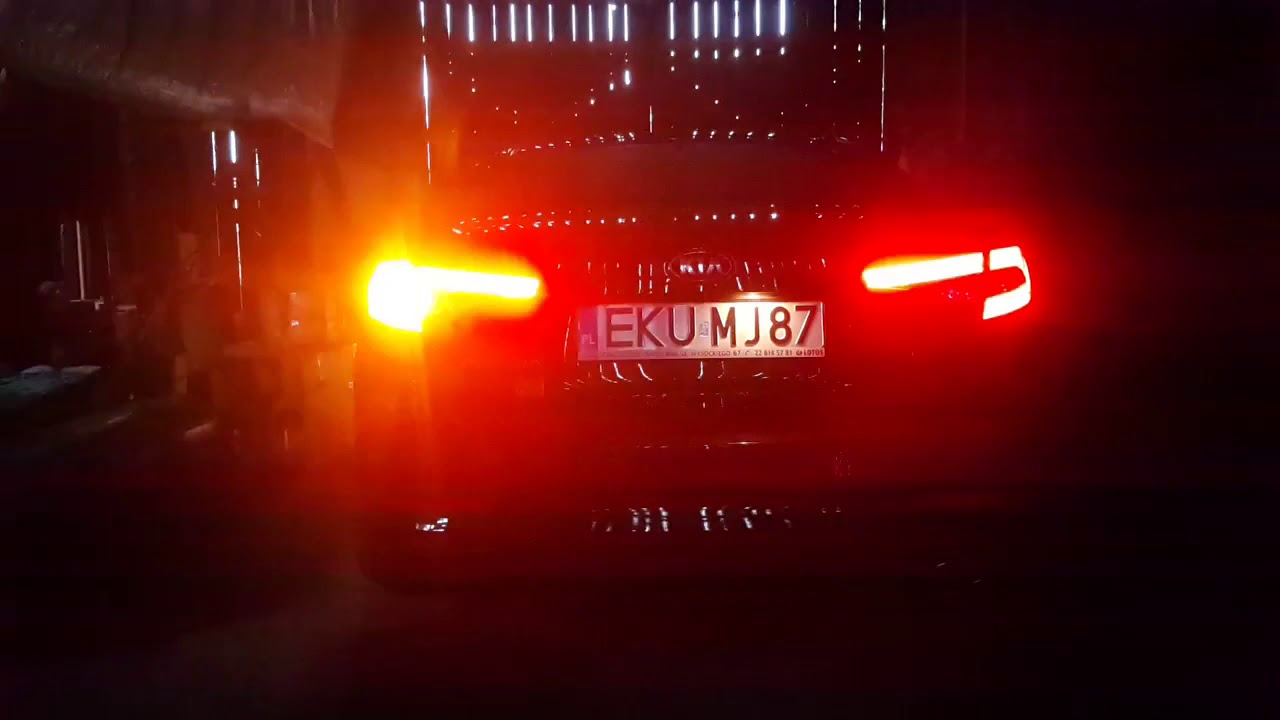 Kia Optima tylne lampy tail lights LED YouTube