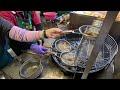 Amazing and popular fired seafood in fish port   delicious streetfood