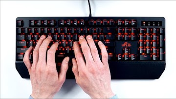 ASMR Mechanical keyboard (click! clack!)