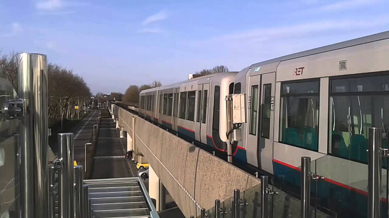 RET Metro 3*Type B op Lijn D - Aankomst Heemraadlaan richting De Akkers