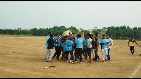 SOFT BALL WINNING CELEBRATION BY VIKRAM SIMHAPURI UNIVERSITY NELLORE