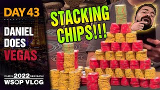 STACKING CHIPS and RUNNING DEEP! - 2022 WSOP Poker Vlog Day 43