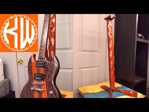 Using RECYCLED Pieces of Wood to create a Guitar Stand (Tutorial)