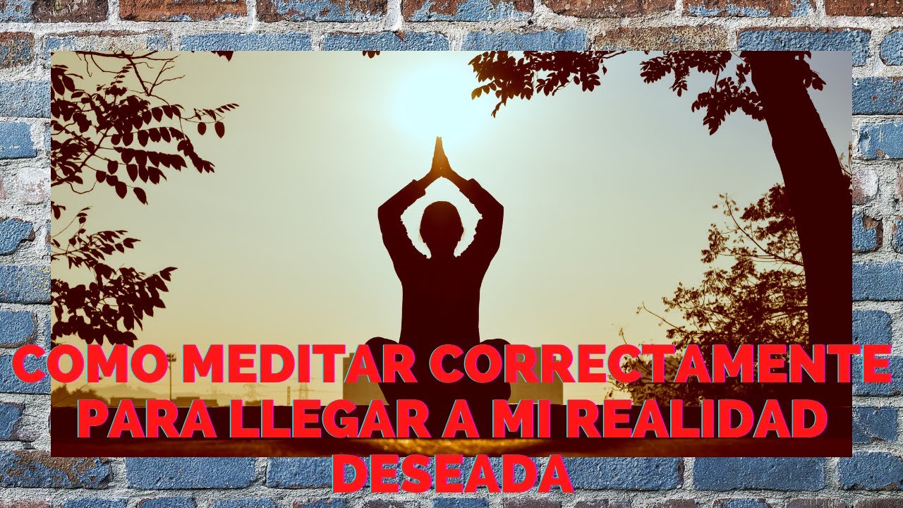 COMO MEDITAR CORRECTAMENTE PARA LLEGAR A MI REALIDAD DESEADA - YouTube