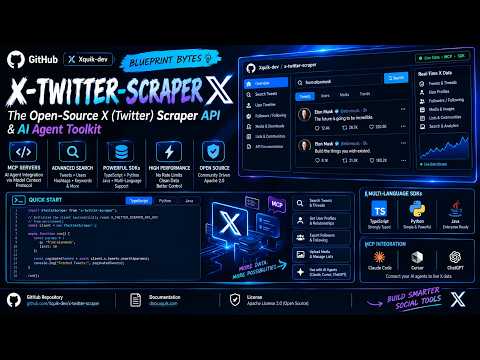 Blueprint Bytes | X-Twitter-Scraper: High-Performance X (Twitter) Scraper API & MCP Toolkit
