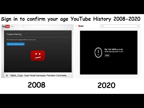 Sign in to confirm your age YouTube History 2008-2020 - YouTube