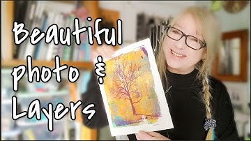 Create lovely PHOTO layers with your gelli plate / IMAGE TRANSFER technique