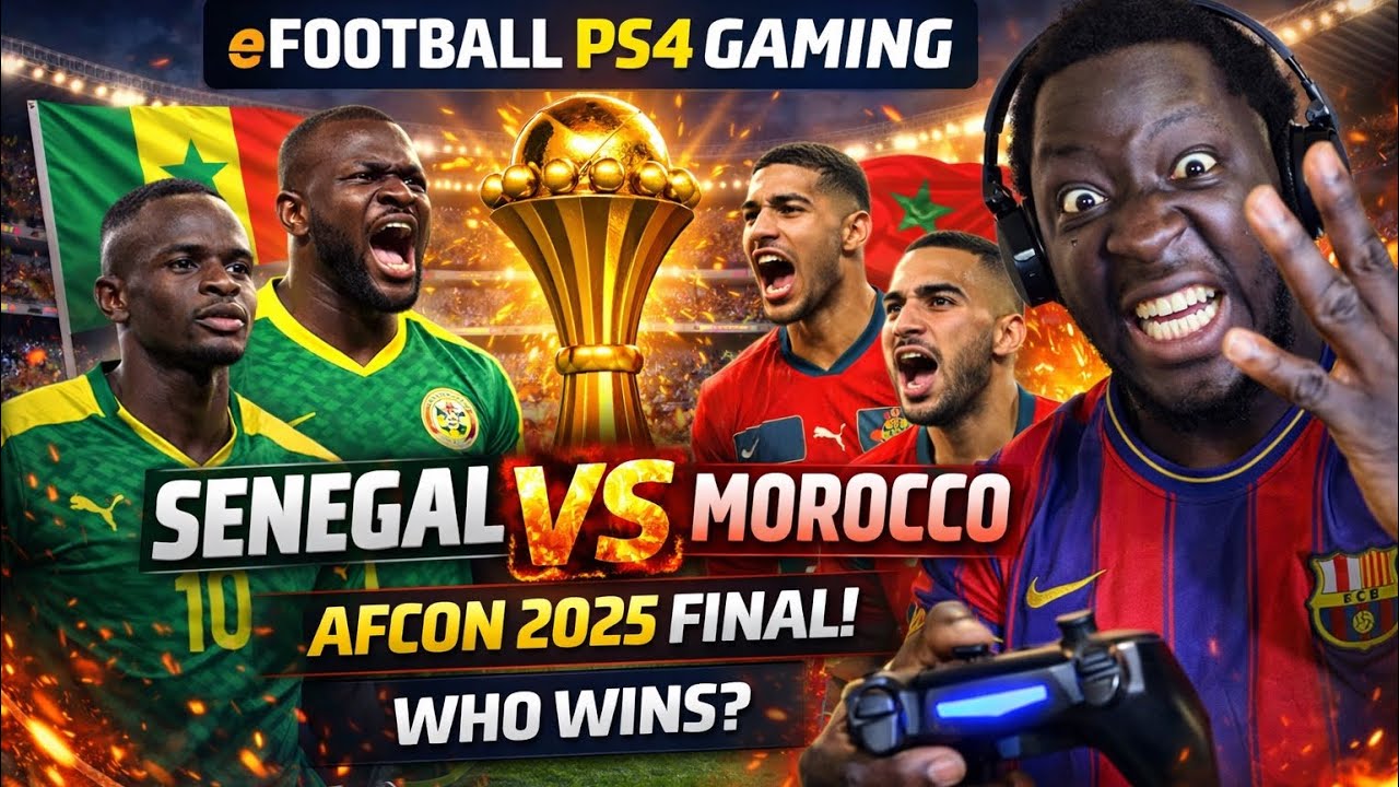 Senegal Vs Morocco Afcon2025 Final Efootball Gameplay PS4 