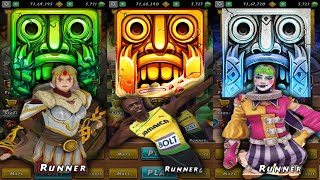 Temple Run 2: Lost Jungle vs Blazing Sands vs Frozen Shadows | Freya vs Bolt vs Carnifex Battle!