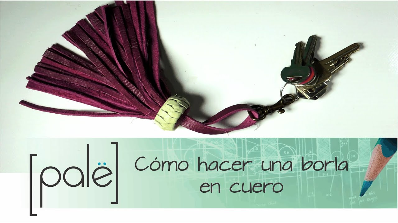 Como hacer una borla en cuero#cuero #hechoamano #moldesgratis #leather -  YouTube