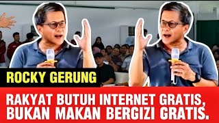  1 Jam Lebih Kuliah Umum Rocky Gerung Daging Semua Universitas Negeri Padang Rakyat Makan