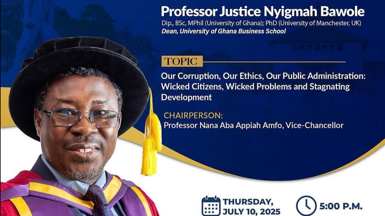 Still from INAUGURAL LECTURE BY PROF. JUSTICE N. BAWOLE