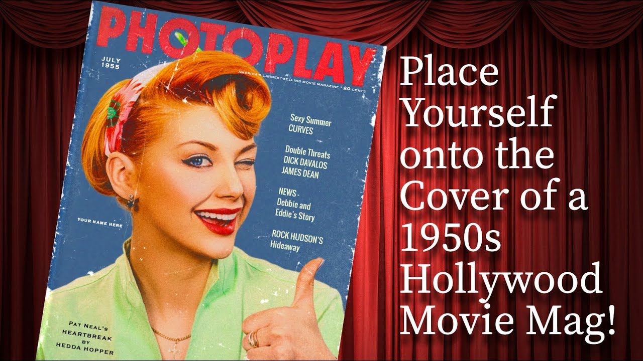 Specimen Shetland Semicircle Lights..Camera..Action!" Become a Movie Star on a Vintage, 1950s Movie  Magazine Cover in Photoshop! - YouTube