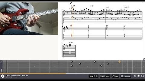 3 String Sweep Picking in B Minor (With Tabs)
