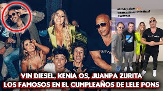 Vin Diesel, Kenia OS, Juanpa Zurita y mas famosos todos JUNTOS en la increible fiesta de Lele Pons