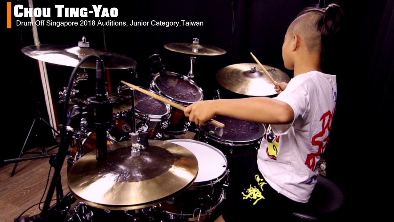 Drum Off Singapore 2018 Auditions, Junior  Category, Chou Ting-Yao,(周鼎曜)Taiwan