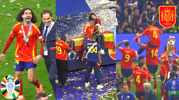 Spain Players Celebrations After Winning EURO 2024 Final Against England