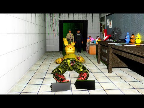 АНИМАТРОНИКИ ПУГАЮТ ОХРАННИКА 1 ЧАС FNAF COOP ГАРРИС МОД ► Garry's Mod