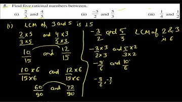 Exercise 1.2 Q5 class 8 | Ex 1.2 Q5 class 8 | find 5 rational numbers between | Cbse maths 8 ncert