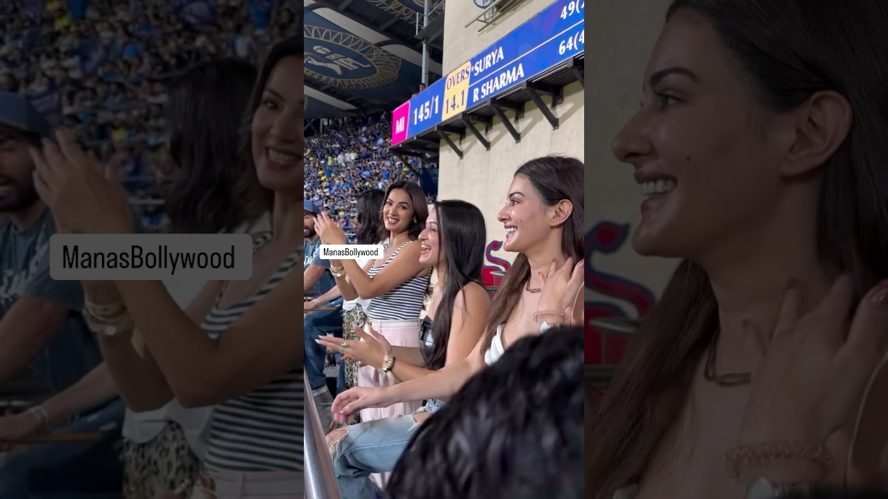 Sonal chauhan, mandana karimi, shefali bagga and amyra dastur watch the mi vs csk