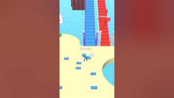 Noob vs Pro vs Hacker in bridge race Game level 1-4 3D gameplay android, IOS geme