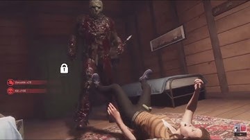 Friday the 13th the Game Part VII Jason Voorhees Gameplay Weapon Swap Fire Axe 7/7 Jarvis House