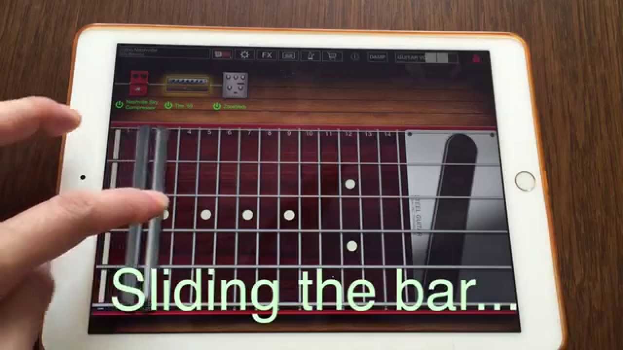 Yonac's Steel Guitar iOS app a brief overview + demo YouTube