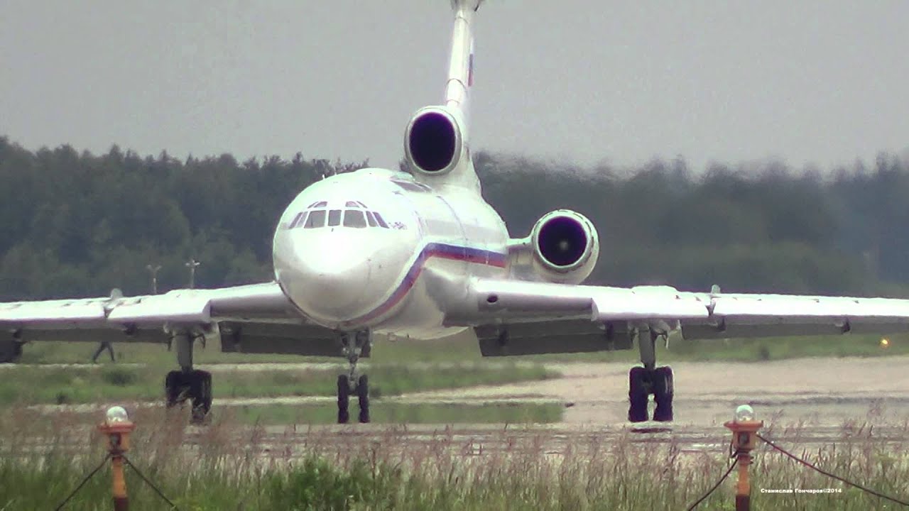 Ту 154 запуск двигателей