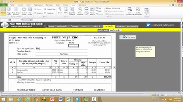 Cách in phiếu nhập kho xuất kho tự động