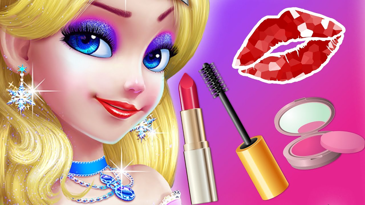 Fun Kids Care Games - Ice Makeup Makeover Spa Beauty Salon & Dress Girls Games - YouTube